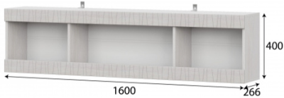 Полка навесная Гамма 20 *1600